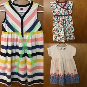 Lot of two tea collection dresses. 4 & 4T